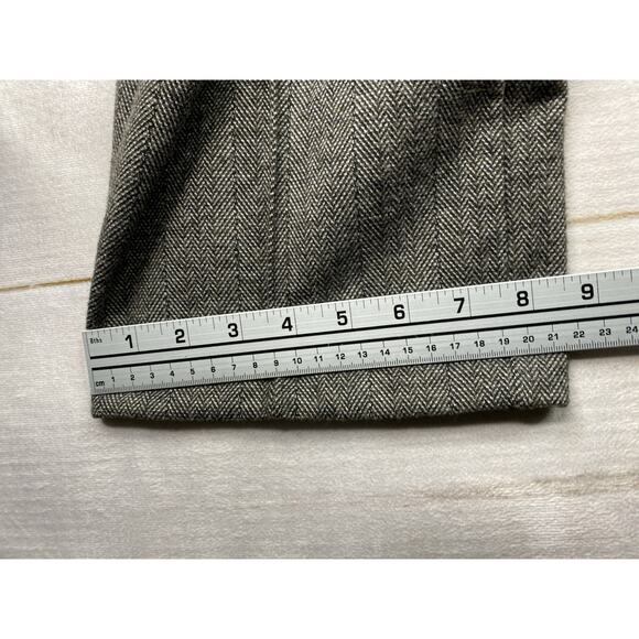 Lee Pants Womens Plus Sz 20 Brown/Gray Herringbone Tweed Dress Reg Straight Leg - Picture 5 of 13